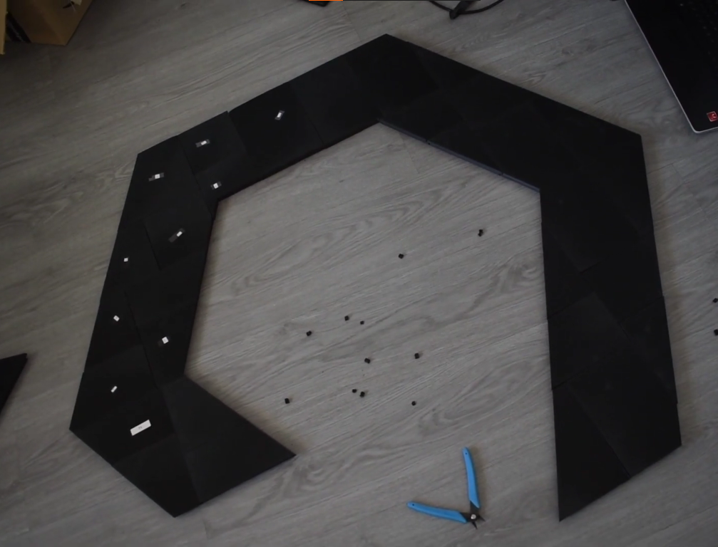 Imagen del resultado de la primera C del logo de 150cm